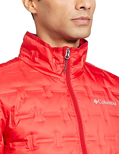 Image of Columbia Mens Delta Ridge Down Jacket, Mountain Red, XL