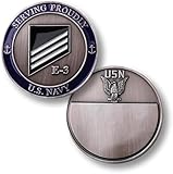 Navy Rank E-3/White