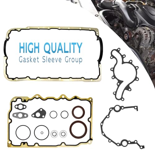 Image of Saihisday Lower Gasket Set with Oil Pan Gasket Seals CS9293 Replacement for Explorer 97-04 Mountaineer 98-04 Explorer Sport Trac /Ranger /B4000 2001 2002 2003 2004 4.0L V6