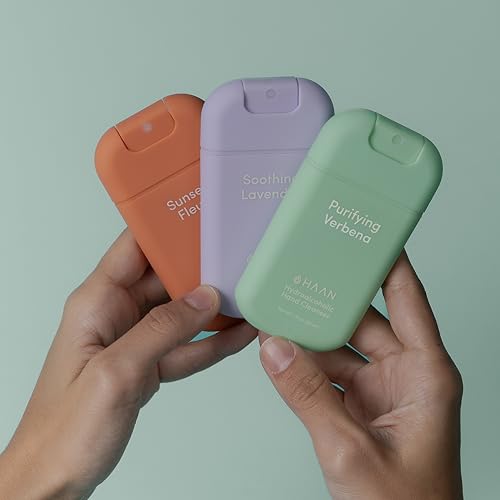 HAAN Hydroalkoholisches Handdesinfektionsmittel 30ml (Sunset Fleur + Purifying Verbena + Soothing Lavender)