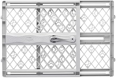 MYPET North States Paws Portable Pet Gate: 26-40" — bottom and base construction detail