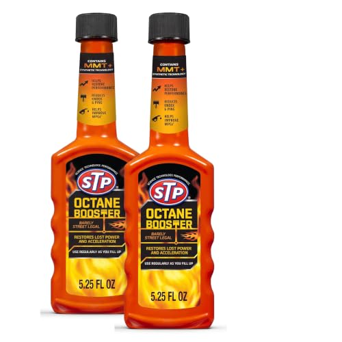 STP Octane Booster, Bottled Fuel System Cleaner Restores Lost Power and Acceleration, 5.25 Oz, (Pack of 2)