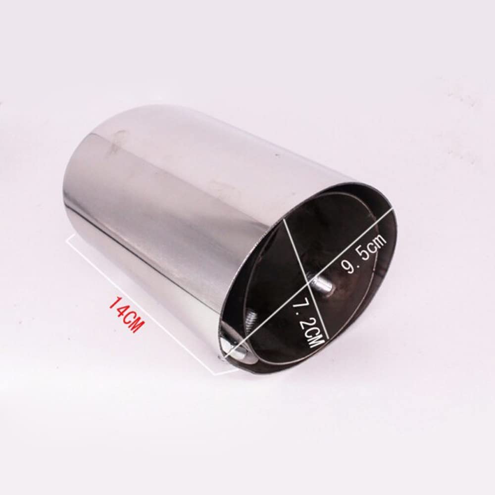 Tubo scappamento 1Pcs Universale in Acciaio Inox Auto Tubo di Scarico Punta Coda Silenziatore Copertura Car Styling per Fiat Auto Tubi di Scarico