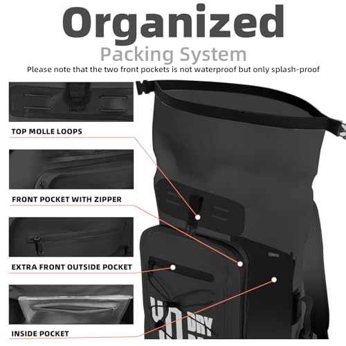 Image of MORXPLOR Dry Bag Waterproof,5L /10L /20L /30L /40L /55L Roll Top Dry Bag Backpack with WaterProof Phone Case for Swim,Kayak