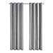 Monarch Specialties Curtain Panel Room Darkening, Micro Suede, Wrinkled Finish 84"H Silver
