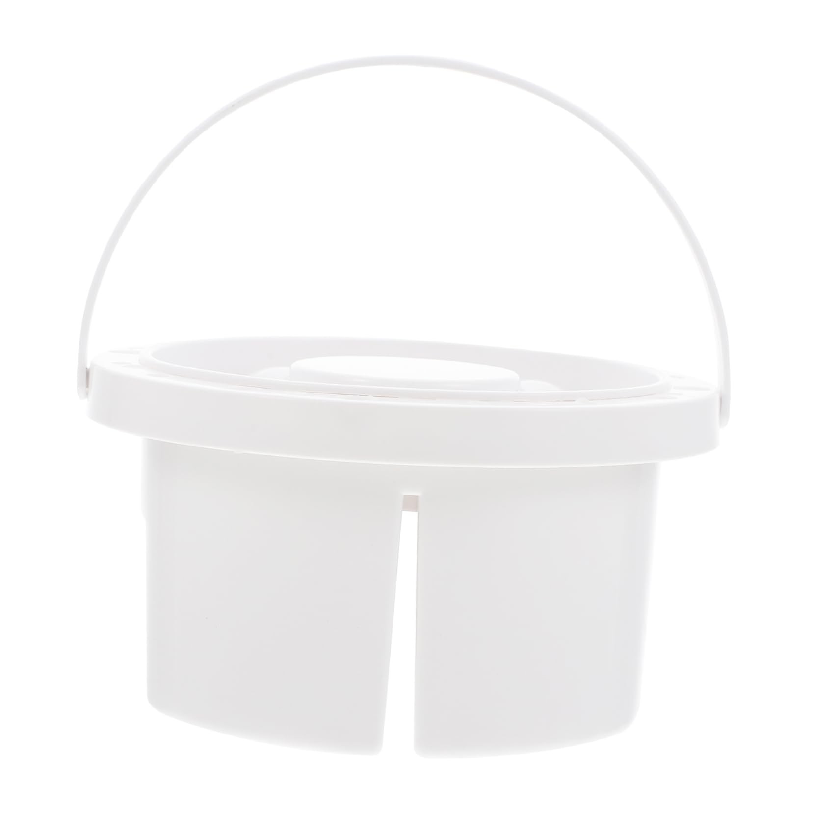 LALAFINA Pencil Holder Brushes Artist Brush Watercolor Brush Paint Cans Paint Brush Bucket Washing Buckets Paint Brush Cleaner Paintbrush Cleaners Paint Brush Basins Lid White Plastic