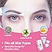 Beauty7 Sensitive Eyebrow Wax Strips, Facial Hair Removal for Women, Eyebrow Waxing Strips, with 24 Strip 4 Calming Oil Wipes, Home Waxing for Sensitive Skin Types