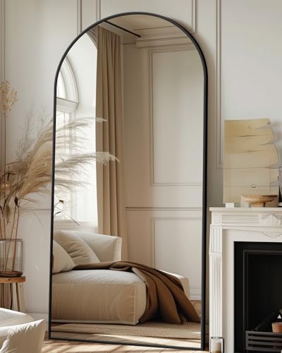 antok Ganzkörperspiegel, 180 x 66 cm Gewölbter Standspiegel Groß in Voller Länge, Wandspiegel...