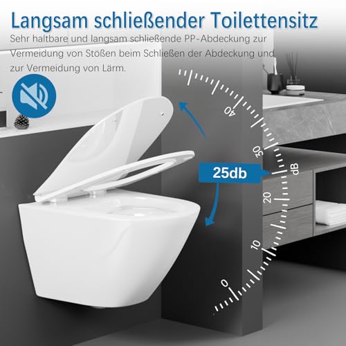 Wandhängende Toilette, – Bild 4