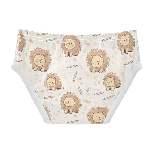 visesunny Boys Cotton Underwear Scribble Doll Lion Pen Printed Toddler Soft Training Briefs Size 2T-8Y for Kids2