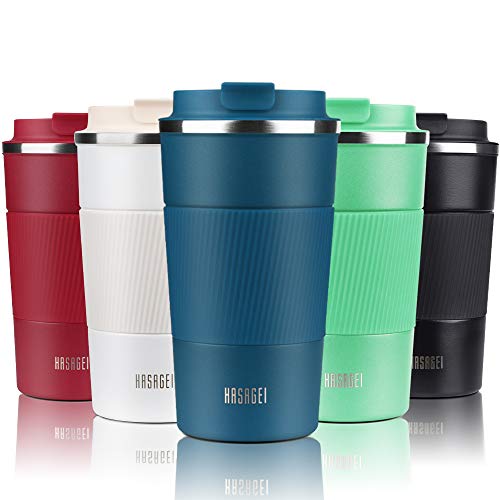 HASAGEI Travel Mug, Insulated Coffee Cup with Leakproof Lid