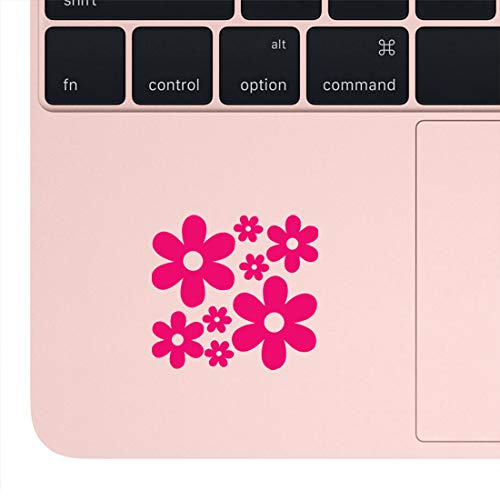 Image of Groovy Daisy Flower (Pink) (Set of 2) Premium Waterproof Vinyl Decal Stickers for Laptop Phone Accessory Helmet Car Window Bumper Mug Tuber Cup Door Wall Decoration