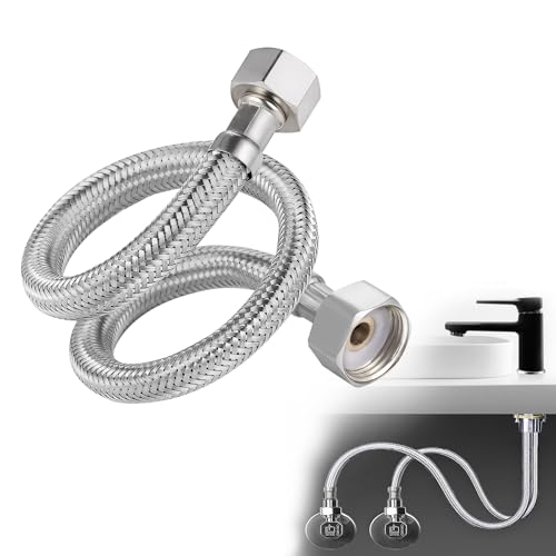 15mm Flexible Water Pipe Extra Long 60cm Compression 304 Sta