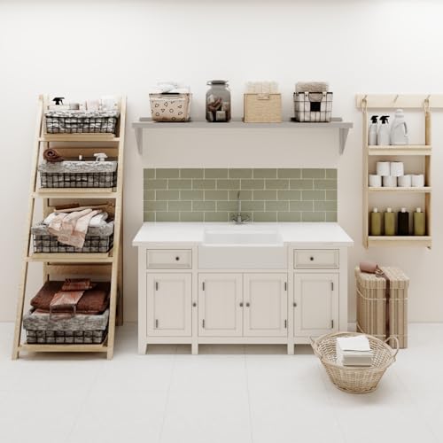 Image of AmGood 12 inch x 60 inch Stainless Steel Wall Shelf | Appliance & Equipment Metal Shelving | Kitchen, Restaurant, Garage, Laundry, Utility Room | Heavy Duty | Squared Edge | NSF Certified