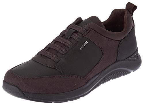 Geox U Damiano D, Zapatillas Hombre, Dk Coffee Mud, 42 EU