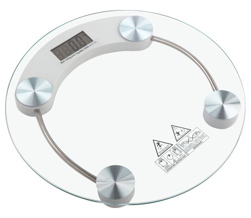TEMPO DI SALDI Digitale elektronische Personenwaage aus Glas mit einer Tragkraft von 150 kg – Ansicht 5