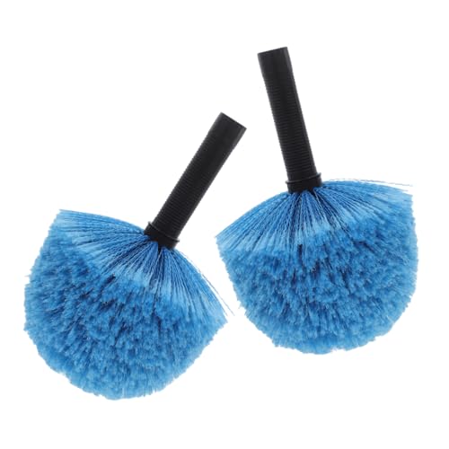 VALICLUD 2 Piezas Cepillo De Techo Cabezal De Cepillo Plumero Telaraña Plumero De Telaraña De Techo Accesorio De Cepillo para Polvo Plumero Telarañas Webster Plumero De Pared Nylon Sky-Blue