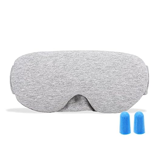 Eastdall Máscara para dormir de algodão Máscara de dormir bloqueadora de luz Máscara macia para olhos vendada capa protetora para dormir
