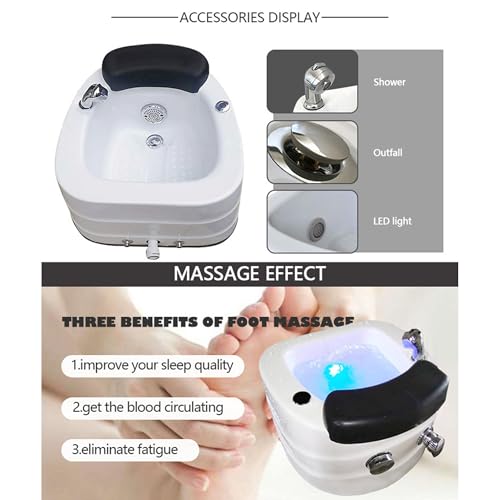 Spa de pies con calor y masaje para uso en casa y salones miniatura 5