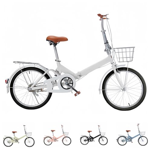 Gtzbciv 20インチ自転 22インチ自車 折りたたみ転車 軽量 安い自転車 女の子用自転車 男の子用転車 通学 通勤 自車運動 自車フィットネス 自転アウトドア 自転旅行 自転プレゼント 安全承重 後部座席付き (20インチ推奨身長:130〜165c