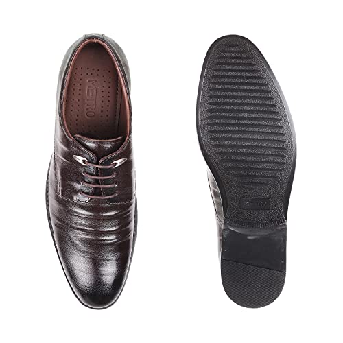 Image of Metro Men Leather Flat Shoes (19-5537)