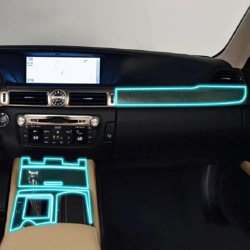 Protection de console Lexus GS 2012-2024 film PPF TPU anti-rayures auto