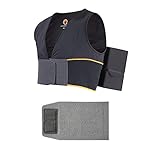 Nachtwaechter Schlafweste gegen Schnarchen Set mit Klettverlängerung zur bequemen Anpassung der Weste an den Körper (L/XL) - Schnarchen einfach abtrainieren!