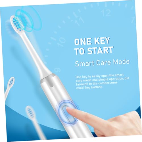 FOMIYES Elektrische Zahnbürste Für Erwachsene Haushaltszahnbürste Mit Reinigungsgerät Bürstenköpfe Inklusive Ergonomischer Griff Für Einfachen Griff – Bild 8