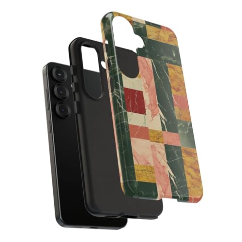 Coque Samsung S25 marbre rétro rigide brillante antichoc mince