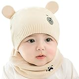 Material del gorro para bebé: hecho de una mezcla de algodón de alta calidad, suave y cómodo para que lo use su bebé, el estilo simple y lindo hace que su bebé se vea más lindo y elegante mientras lo mantiene abrigado, protege a su hijo del viento y el frío.