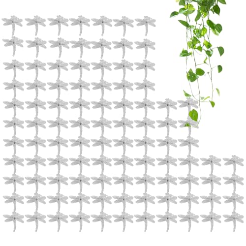 Dioeazh Attaches pour De Soutien,Attaches de Jardin Réutilisables pour Support - Pinces Épaisses 100 Pièces pour Tomates Lauriers Roses Jardins Intérieur Extérieur Allées