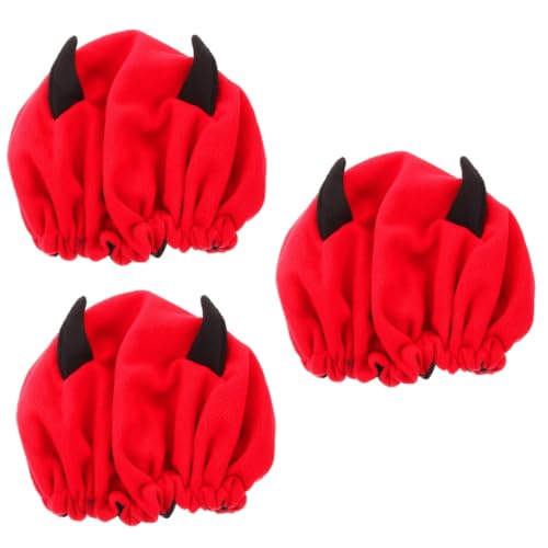 Chapeau de nuit pour cheveux bouclés : lot de 3 bonnets de sommeil élastiques