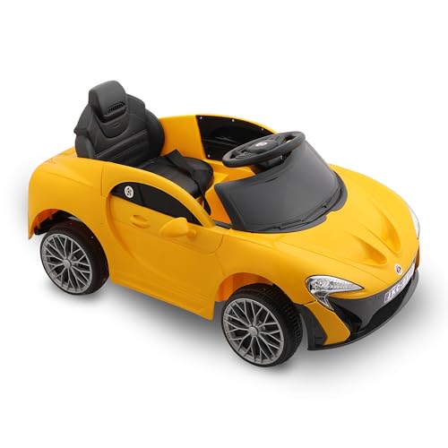 Image of Kids Premium JKC-01 McLaren Car Battery Operated Ride On (Yellow)