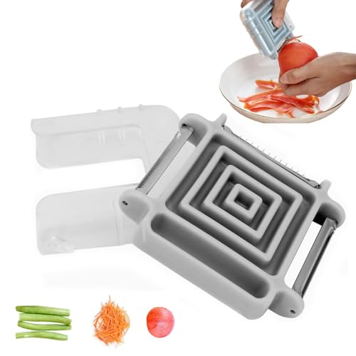 Éplucheur de pommes de terre 3 en 1 / éplucheur de fruits et légumes / coupe-julienne, éplucheur multifonction avec capuchon anti-poussière, éplucheur pour la cuisine, éplucheur pour éplucher