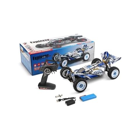 WLtoys 124017 124019 V2 75KM/H 2.4G RC Car Brushless 4WD Electric High Speed Off-Road Drift Remote Control Toys for Children 124017 1B 2200mAh Cover