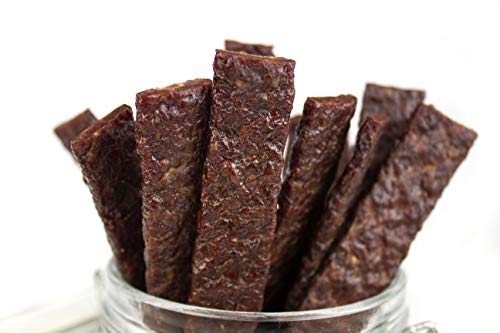 Mission Meats Keto Grass Fed Fajita Beef & Organic Veggie Strips - Gluten Free, No MSG, Sugar free, Non GMO, Nitrate Nitrite Free, Paleo Healthy Natural Meat Strip Beef Jerky (48 Count)