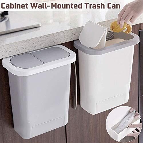 Caneca de basura colgante para cocina y oficina miniatura 3
