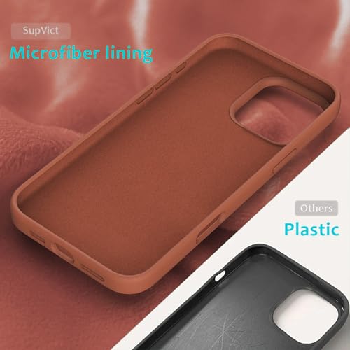 Image of FIRST MART Silicone Back Case for iPhone 16 Pro, Soft-Touch Phone Back Cover for Apple iPhone 16 Pro - Orange