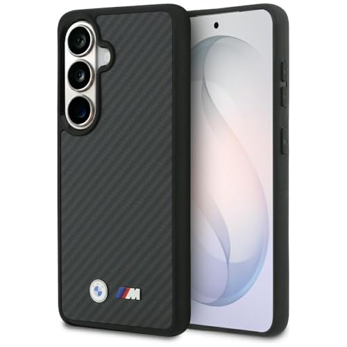 CG MOBILE BMW M Kevlar Logo Compatible avec Mag Safe Coque pour Samsung Galaxy S26 (Noir)
