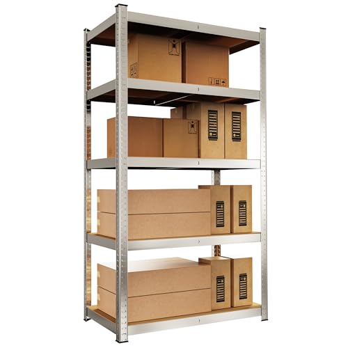 Alebert スチールラック 5段 高耐荷重収納棚 限界耐荷重1325KG メタルラック...