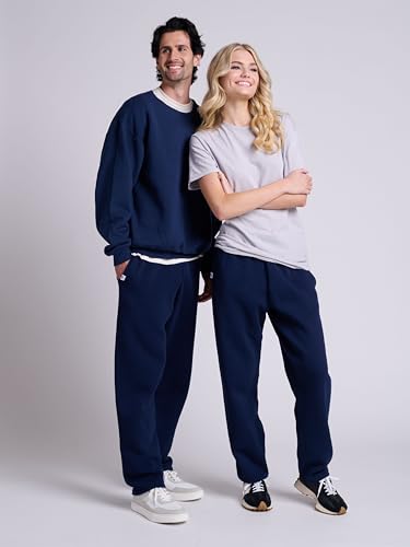 Image of Russell Athletic Men's Dri Power Fleece Open Bottom Sweatpants with Pockets, Relaxed Fit, Moisture Wicking