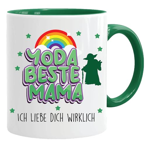 Taza con frase, Yoda Beste Mama. Ich liebe dich wirklich Tasse Yoda, Baby Yoda Bürotasse lustige Kaffeebecher Mama Tasse Mama Steingut, tasse Mama 2023, tasse Mama Sohn, Tasse Mama Sohn, Tasse Mama