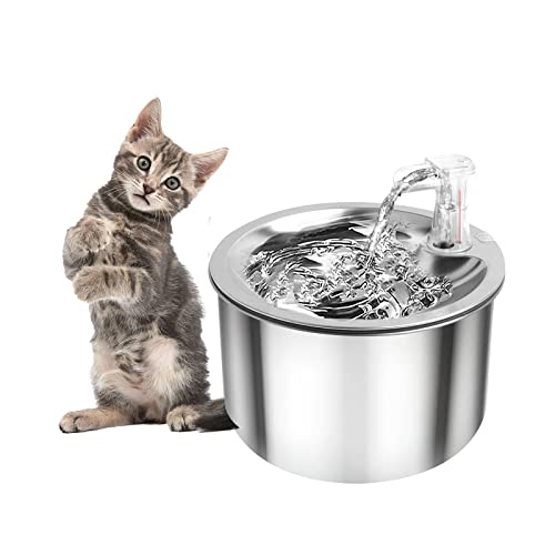 Dispensador de agua para gatos acero inoxidable