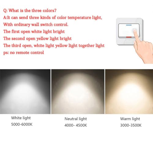 Plafonnier LED 38W économique à intensité variable