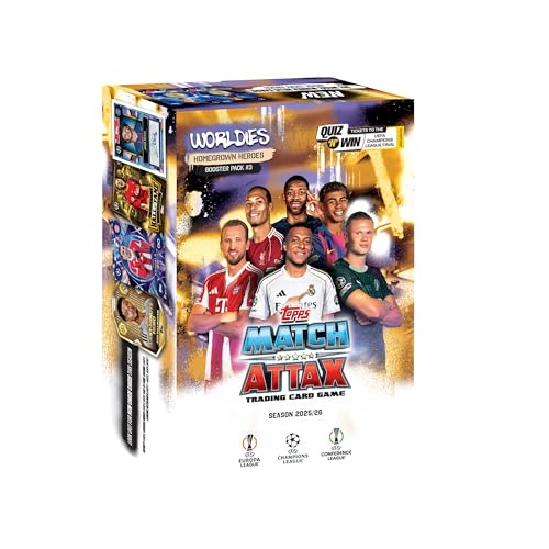 Image of Topps UEFA Champions League Match Attax 2025-26 Trading and Collectible Card Game (Booster Pack Worldies - Homegrown Heros)