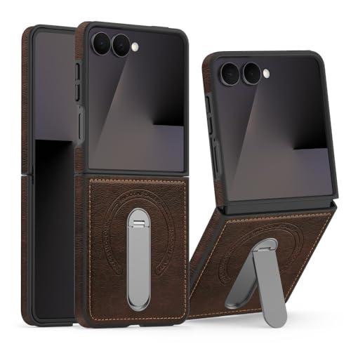 Étui Galaxy Z Flip 6 café : finissez-en avec les chutes grâce au support rotatif