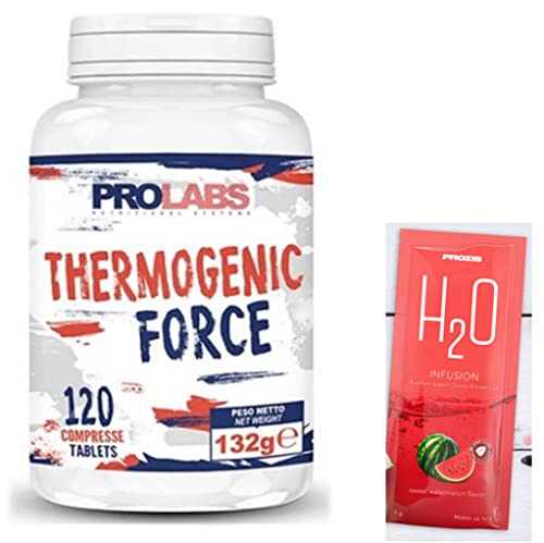 Prolabs Thermogenic Force 120 capsule + H20 Prozis in regalo - Potente Formula bruciagrassi naturale
