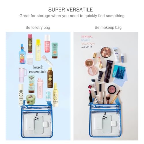 Image of Bluome Clear Bag for Stadium Events 12x12x6, Clear Purses Stadium Bag Crossbody Purses for Concerts Football Games Travel