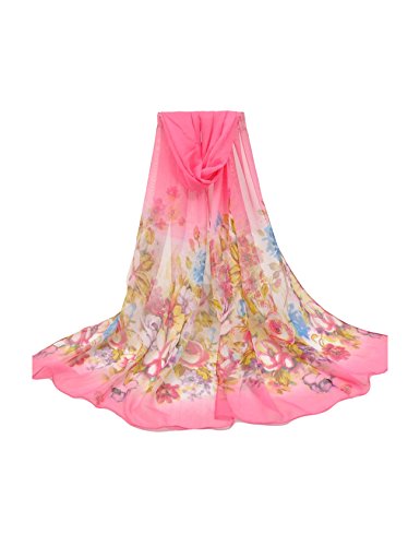 Letuwj Womens Floral Scarf Summer wrap