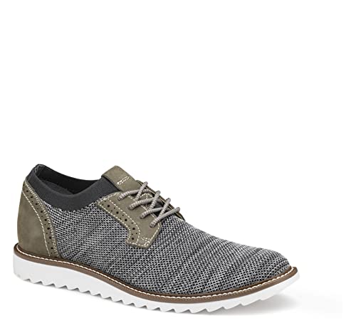 Johnston & Murphy Men’s Duncan Knit Plain Toe Shoe - Men’s Walking Shoes, Casual Shoes for Men, Men’s Casual Shoes, Flexible Knit Shoes for Men, Cushioned EVA Insole & Sawtooth EVA Sole